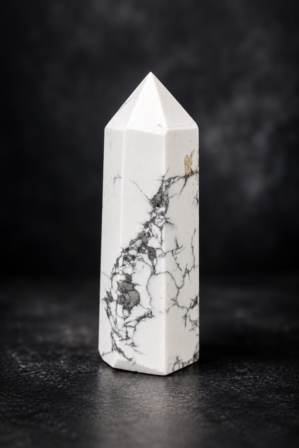 White Howlite Tower