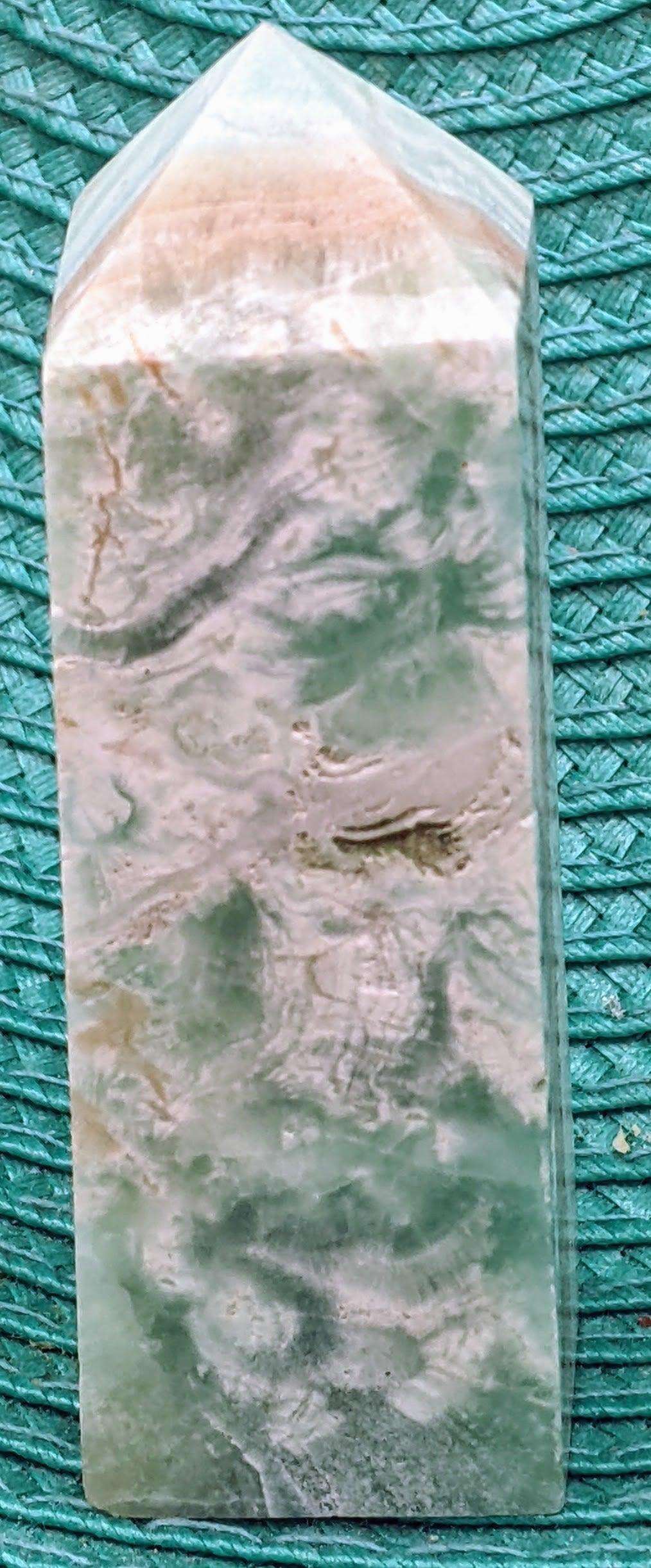 Green Fluorite In Sphalerite Tower