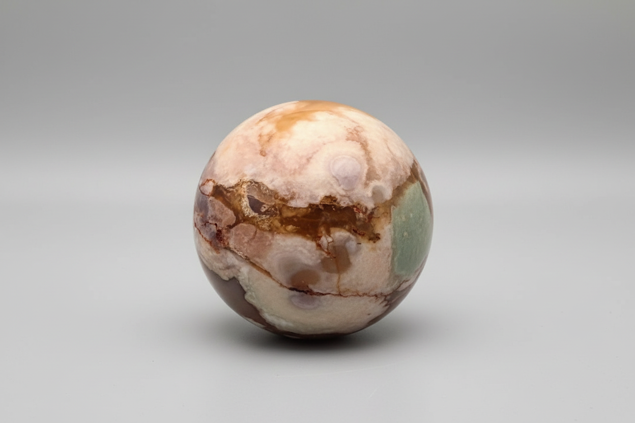Flower Agate Sphere