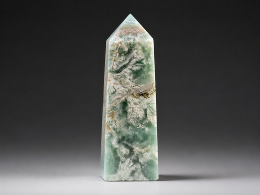 Green Fluorite in Sphalerite Tower