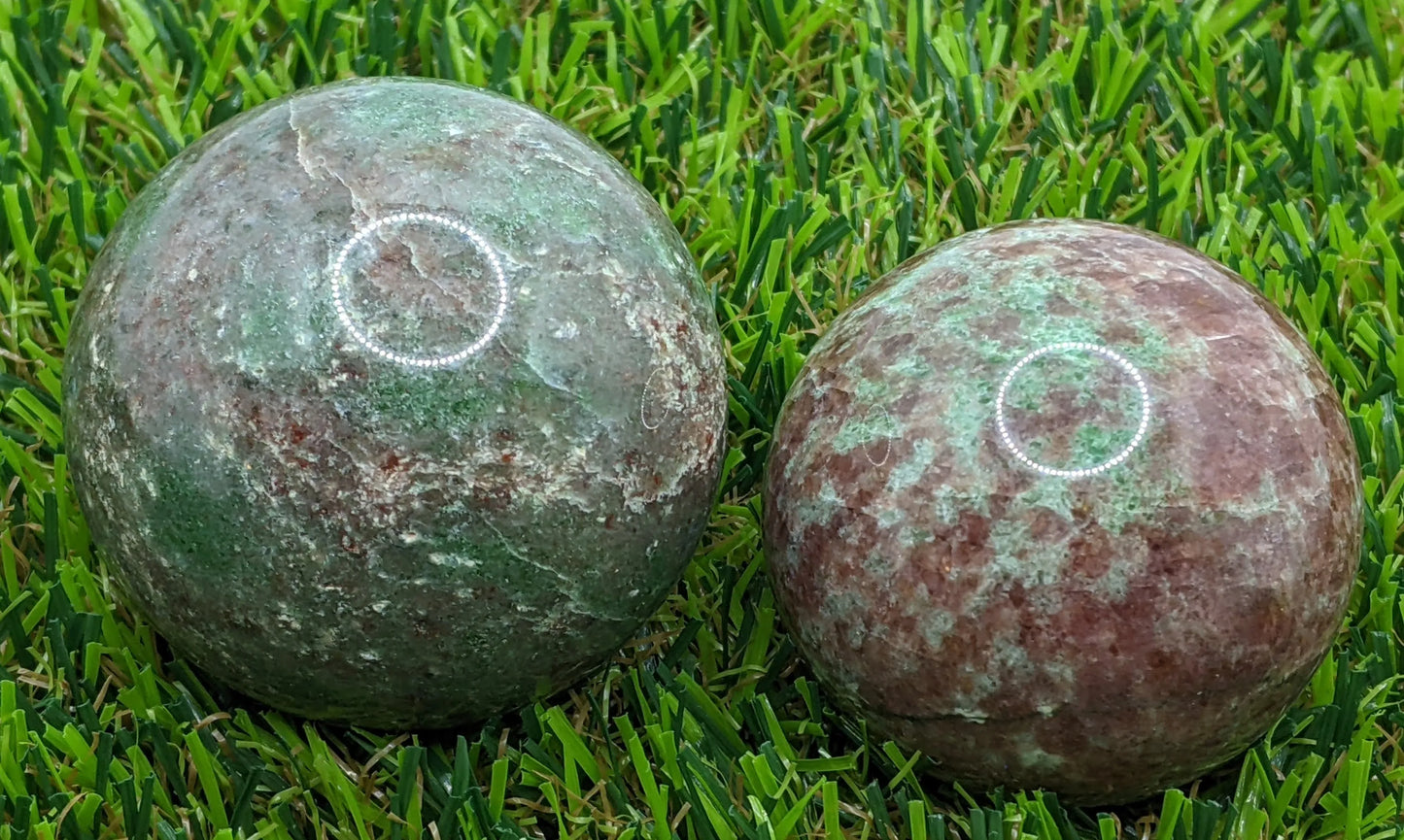 Green Strawberry Quartz Sphere