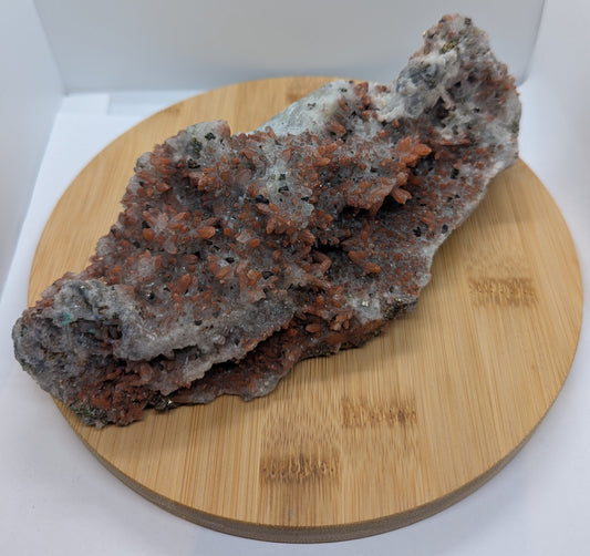 Red Vanadinite In Matrix Specimen