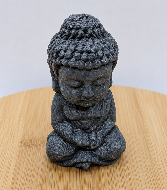 Dark Grey Meditation Buddha Statue