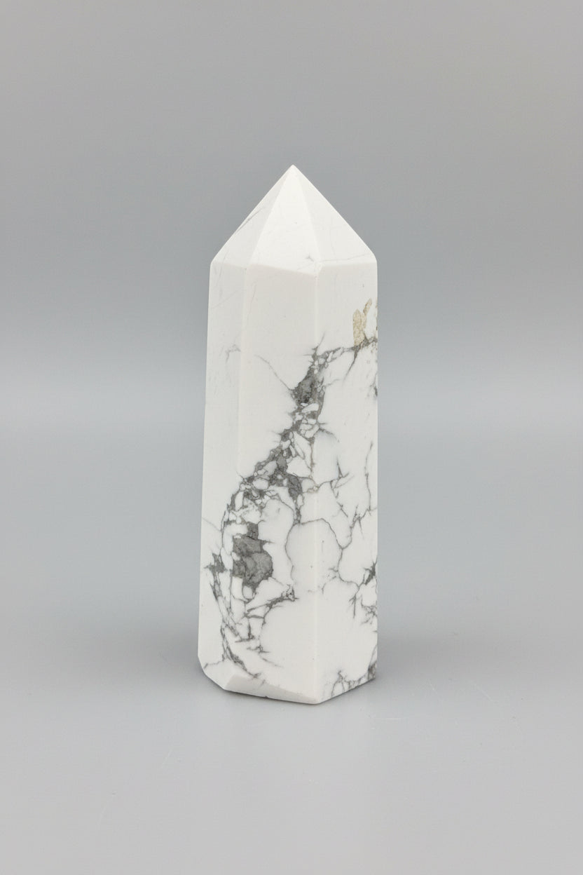 White Howlite Tower