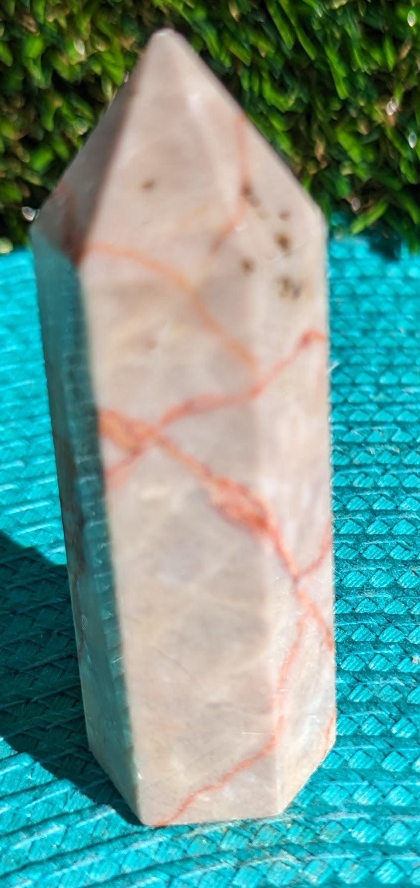 Red Vein Jasper Tower 7cm