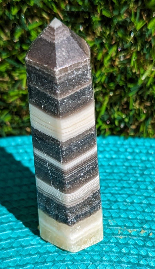 Zebra Calcite Tower 8cm
