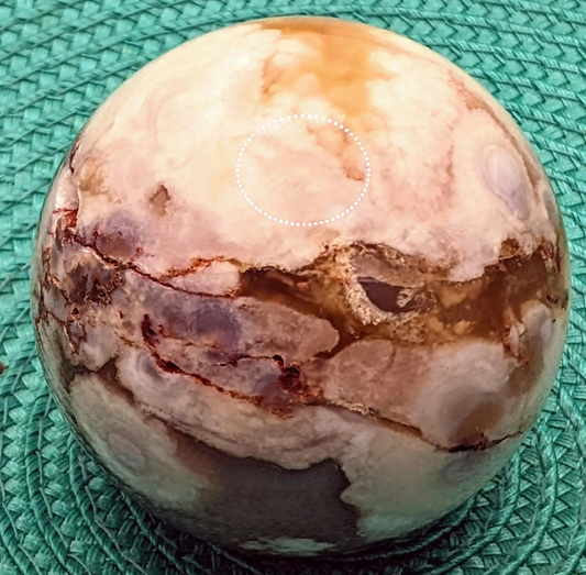Flower Agate Sphere